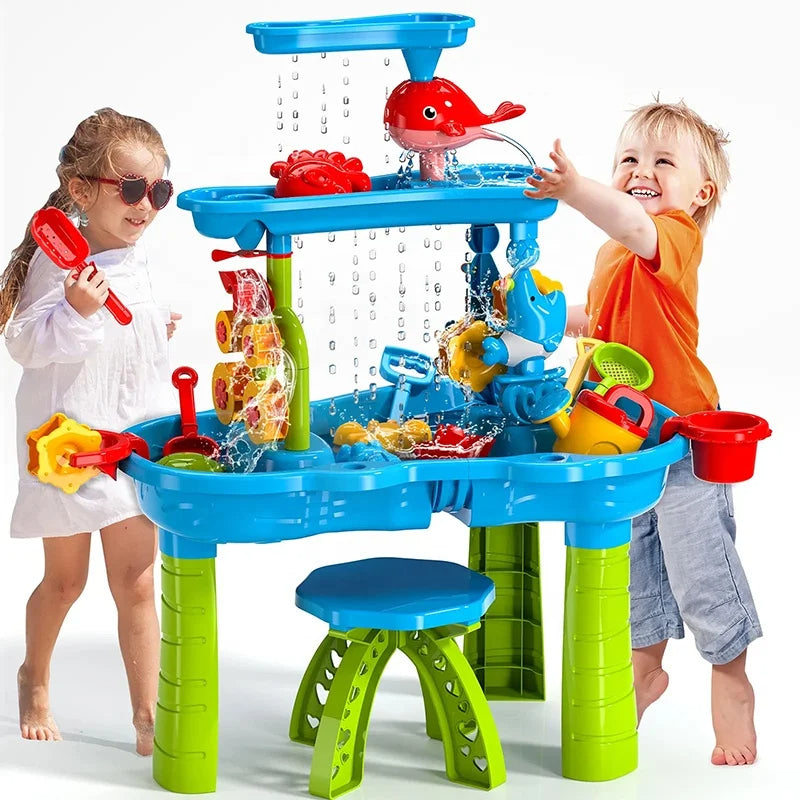 KIDSPLASH | 3-i-1 Utomhus Sand & Vattentabell För Barn Carvallo