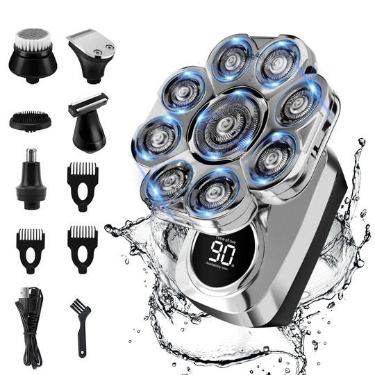 Exklusiv 6-i-1 rakapparat - groomingkit för huvud och ansikte-VaruZ-Hemnix