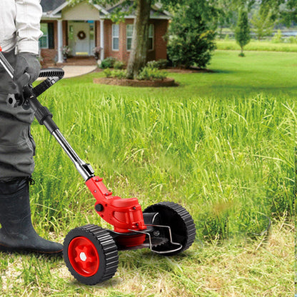 24V Kraftfull elektrisk batteridriven trådlös grästrimmer - Röd