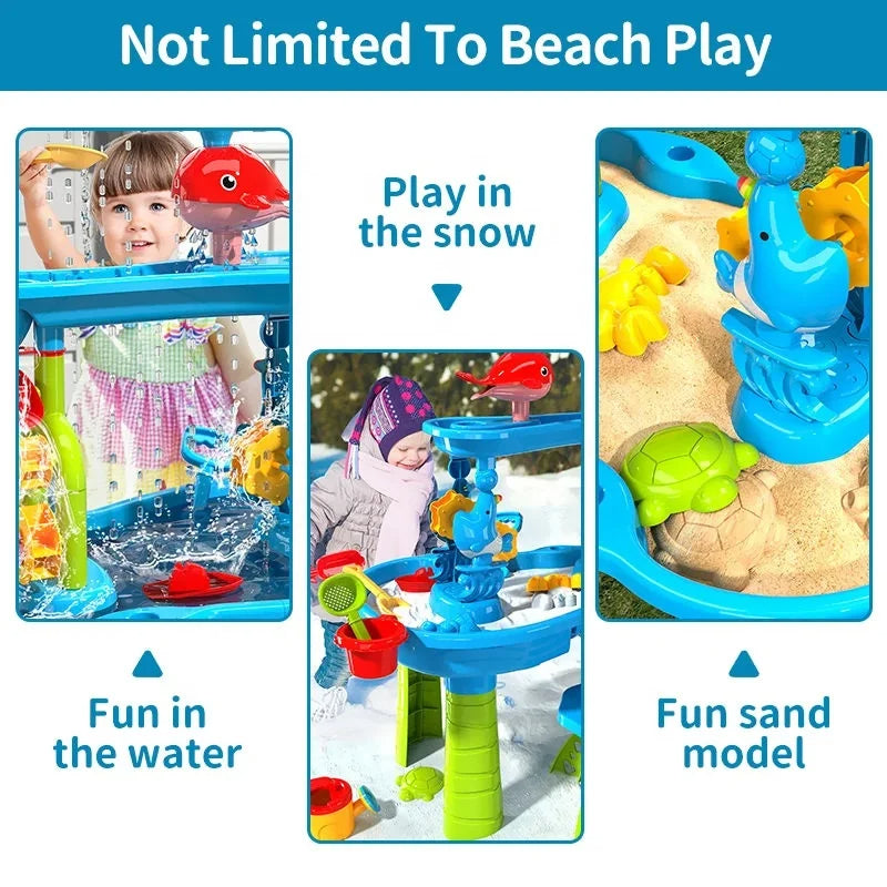 KIDSPLASH | 3-i-1 Utomhus Sand & Vattentabell För Barn Carvallo