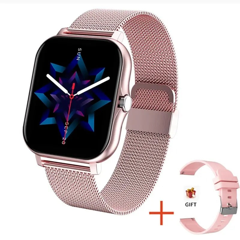 Digital Smart Watch för Män & Kvinnor Med Bluetooth Samtal, Full Touch Skärm, Fitness & Sport Tracker Carvallo