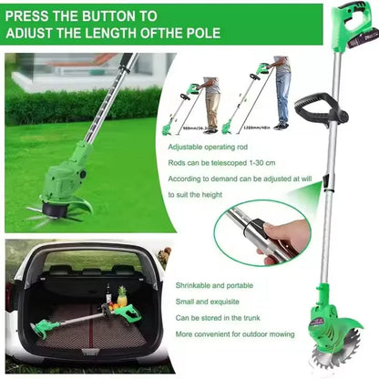 24V Kraftfull elektrisk batteridriven trådlös grästrimmer Carvallo