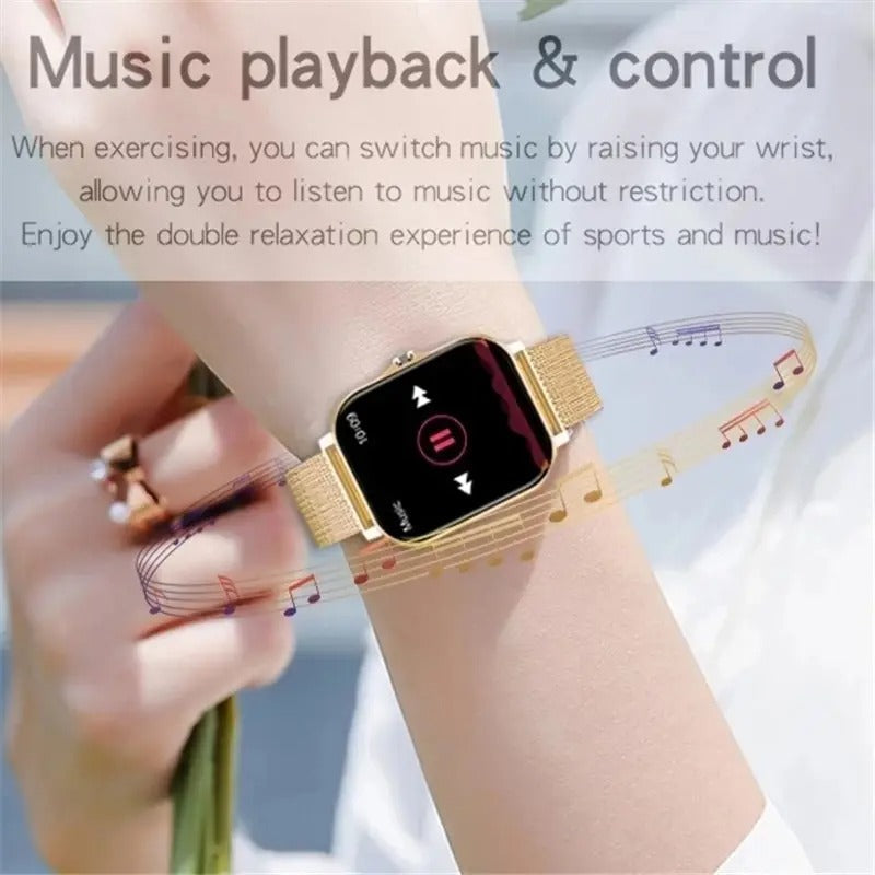 Digital Smart Watch för Män & Kvinnor Med Bluetooth Samtal, Full Touch Skärm, Fitness & Sport Tracker Carvallo