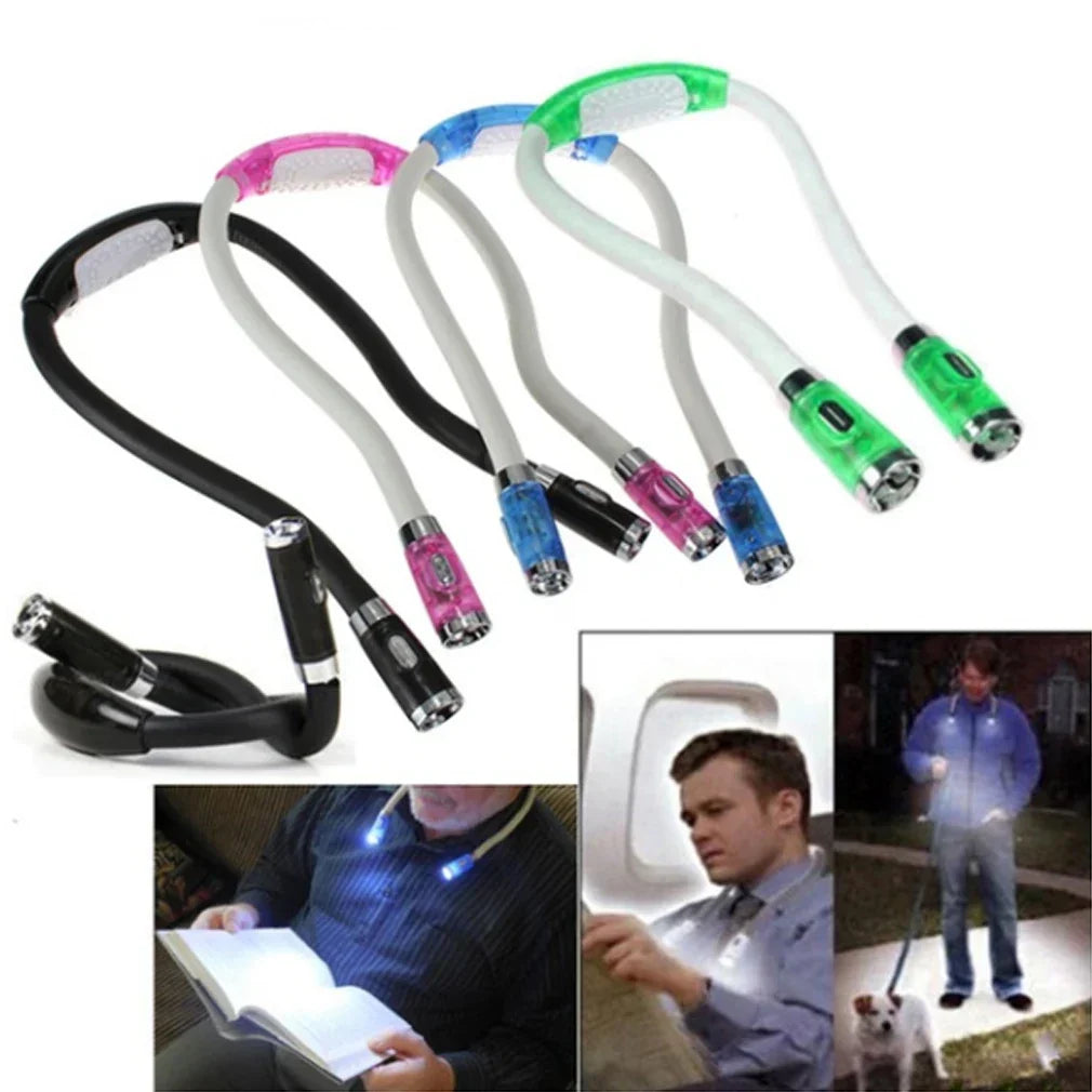 Flexibel handsfree stick- och virkningslampa – LED-halslampa för hantverk och läsning Carvallo