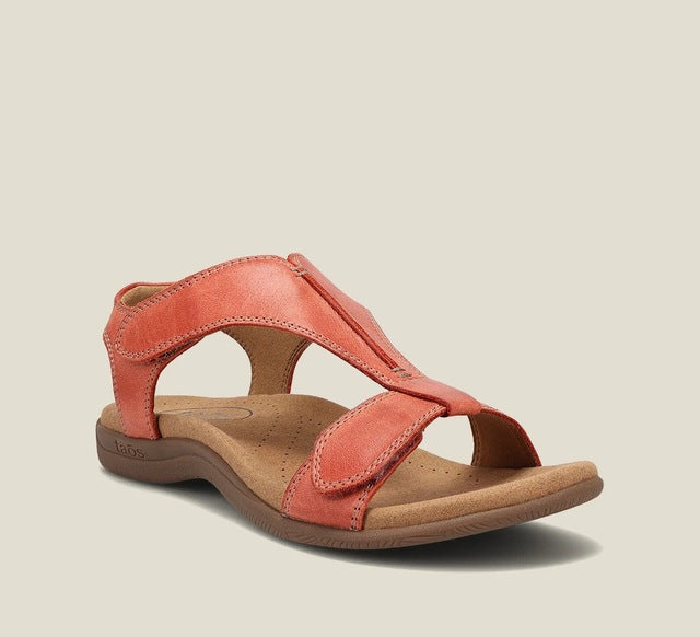 "Kvinnors svarta ortopediska sandaler: vintage stil, syntetiska, antiskid, med justerbar rem och komfortsula."
