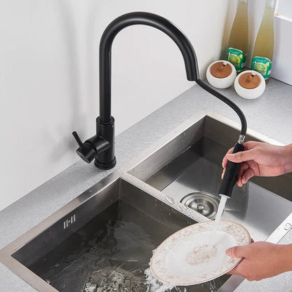 Royallure Touch-Sensor Utdragbar Kökspip – Handsfree Flöde, Svängbar Spruta & Germ-Säker Carvallo