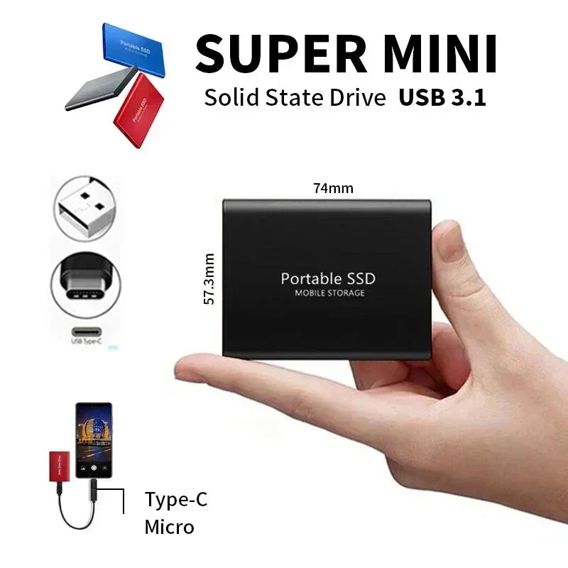 Ultraf snabb 128GB SSD – Kompakt. Hållbar. Alltid redo