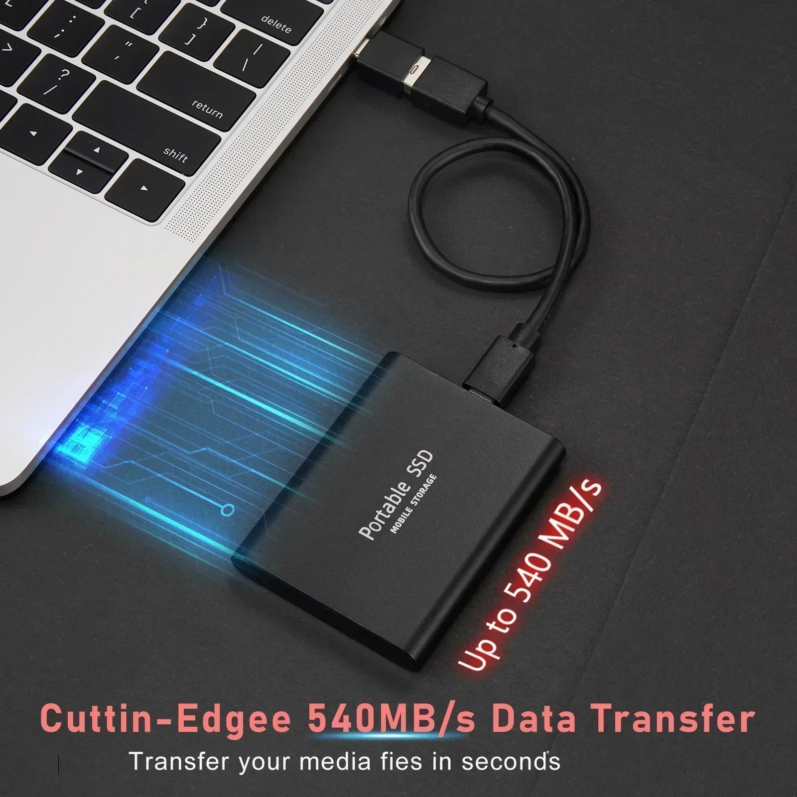 Ultraf snabb 128GB SSD – Kompakt. Hållbar. Alltid redo
