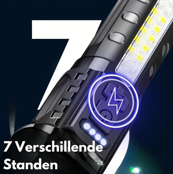 Högpresterande militärficklampa med 5000 lumen Carvallo