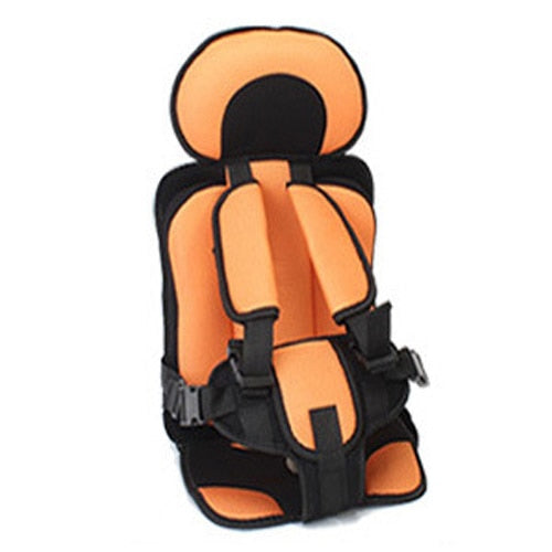 Orange Kindersitz, tragbar, sicher, verstellbar, Autositz, Kinder, Reisen, Komfort.