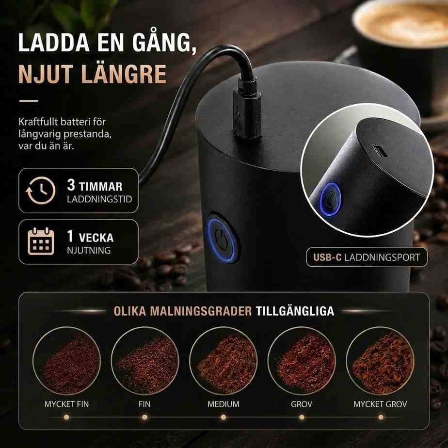 Elektrisk kaffekvarn | Malmkvarn