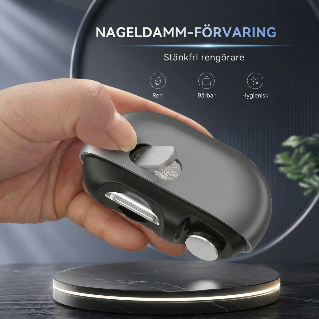 Nagelklippare med LED ljus | Elektrisk nageltrimmer för tånaglar | Klippglöd
