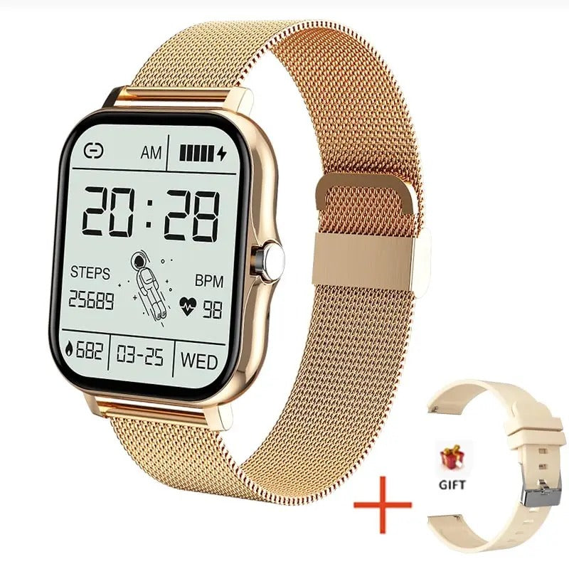 Digital Smart Watch för Män & Kvinnor Med Bluetooth Samtal, Full Touch Skärm, Fitness & Sport Tracker Carvallo