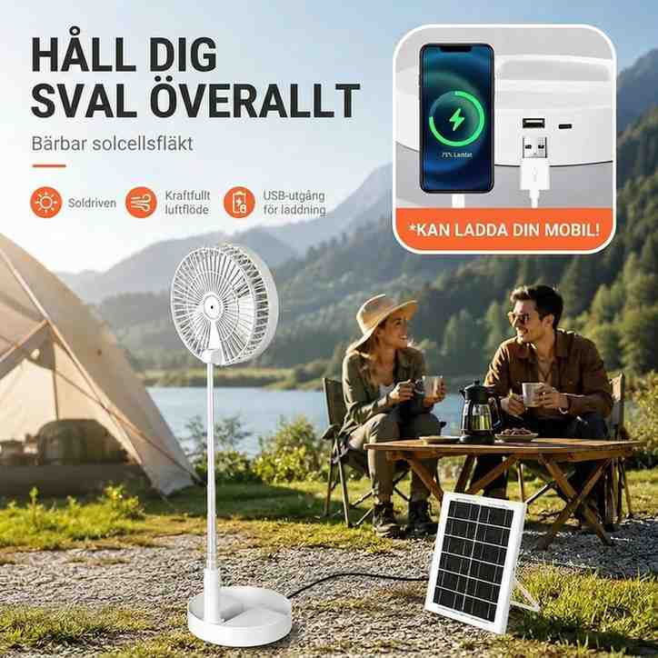 Hopfällbar bordfläkt | Svalvik
