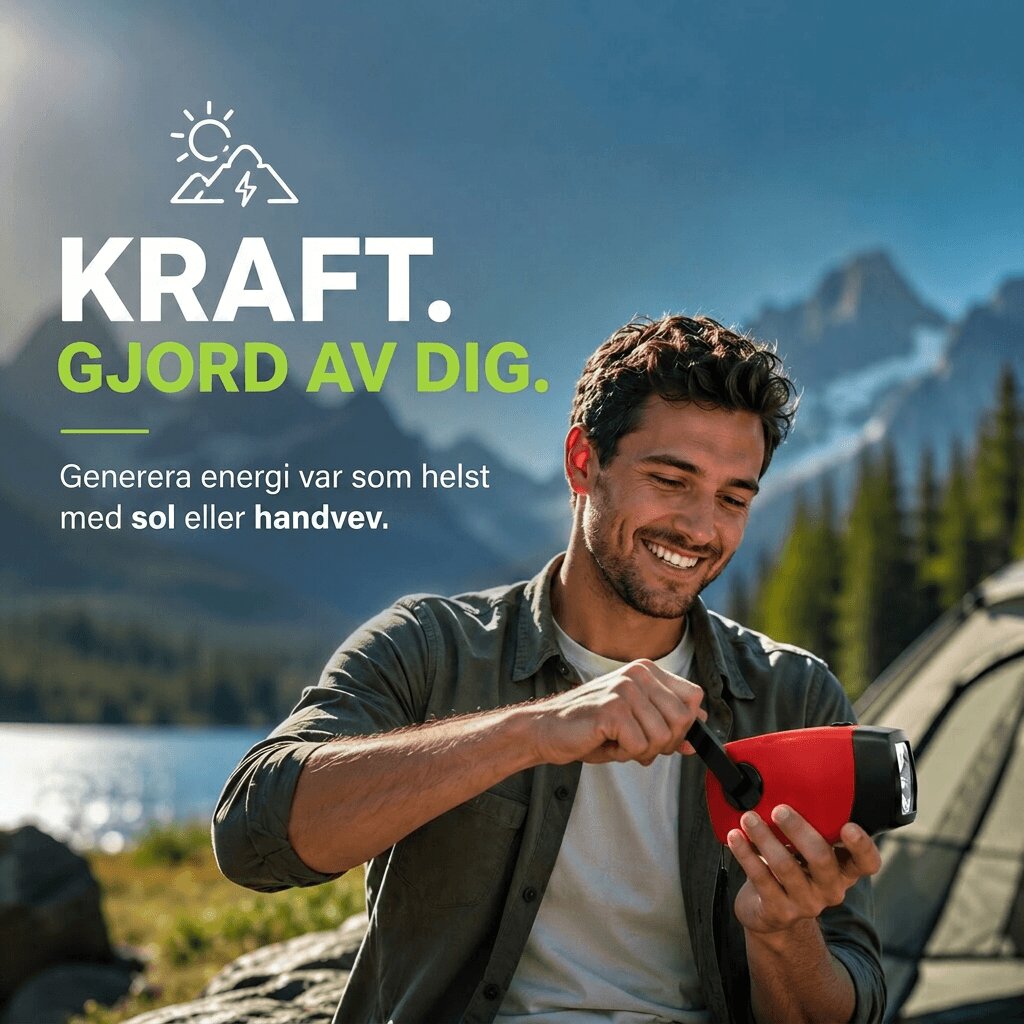 Nödradio med solcell | Räddfyr