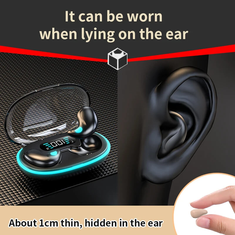 SoundBeats - Minimala Ultra Tunna Trådlösa HiFi Hörlurar För Sömn & Komfort-earbuds-BB-Hemnix