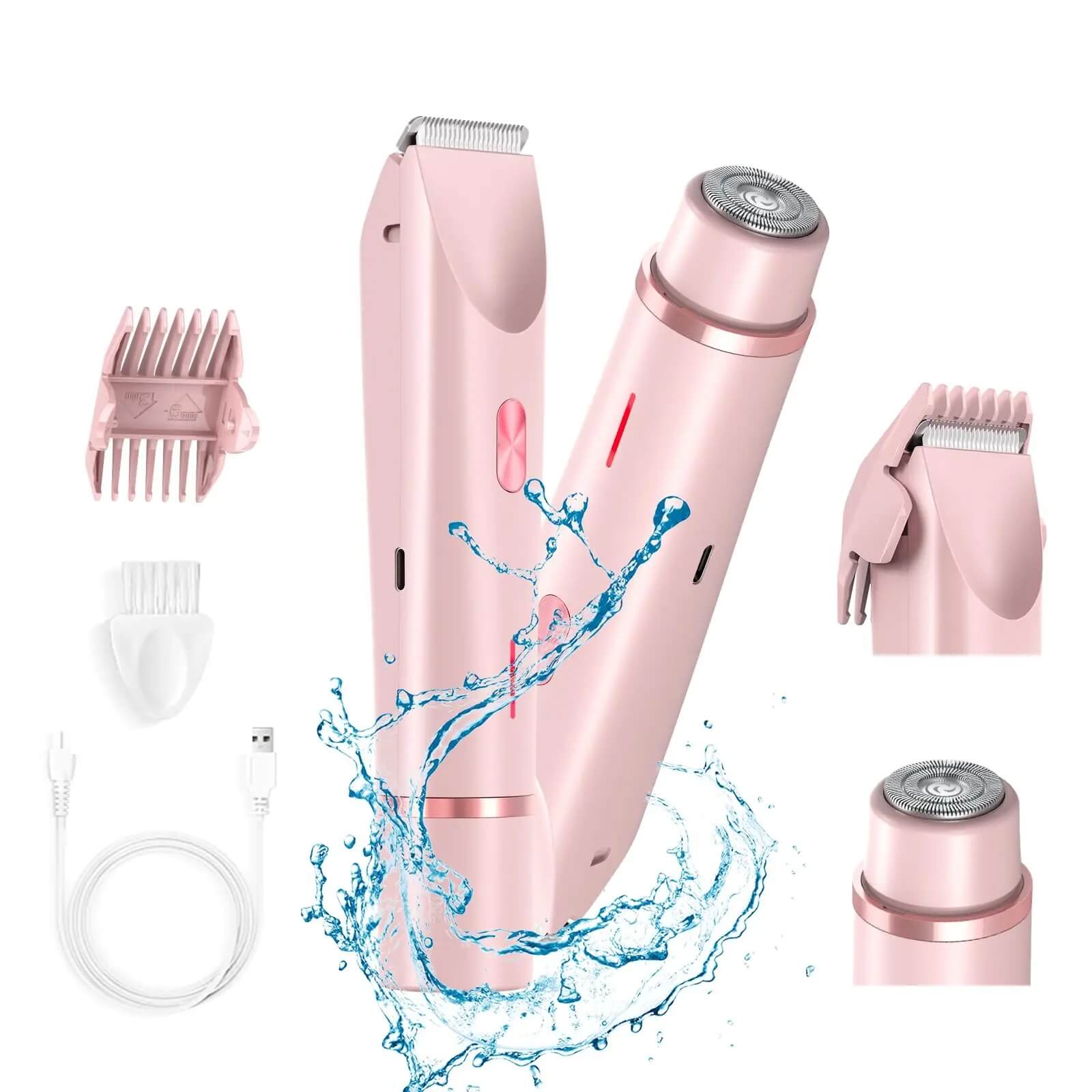 SilkEdge – Elektrisk Rakapparat för Kvinnor | 2-i-1 vattentålig-Hair Clippers & Trimmers-BB-Hemnix